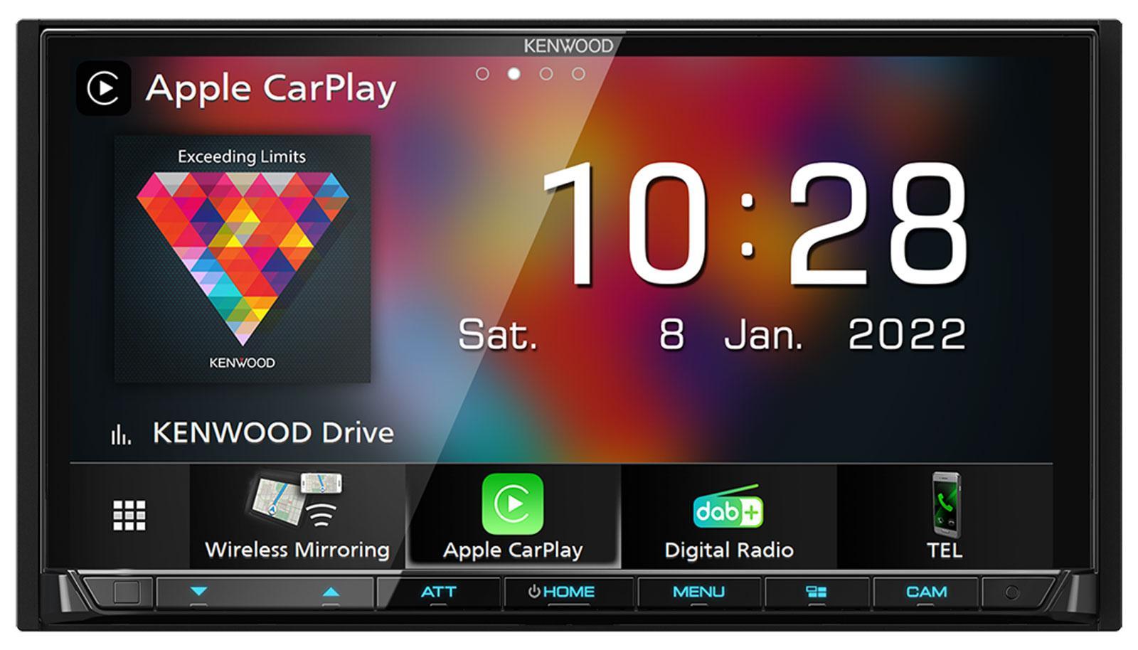 DMX8021DABS - Doppel-DIN MP3-Autoradio mit Touchscreen / Bluetooth / DAB / USB / Carplay