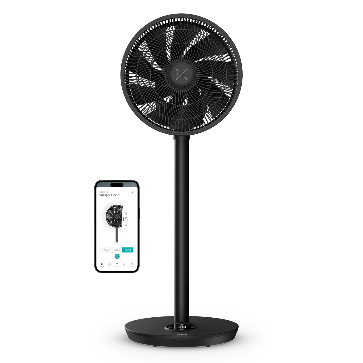 Whisper Flex 2 Smart schwarz Stand-/Tischventilator