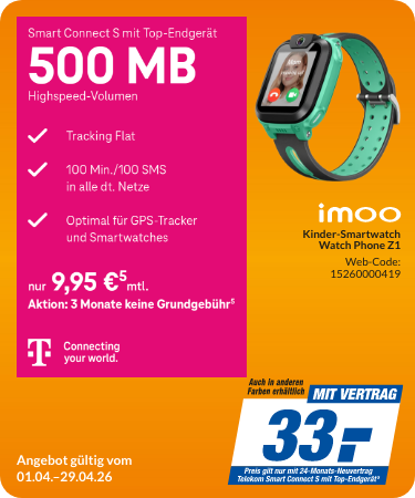 IMOO Z1 mit Magenta Smart Connect S Top für 33€!