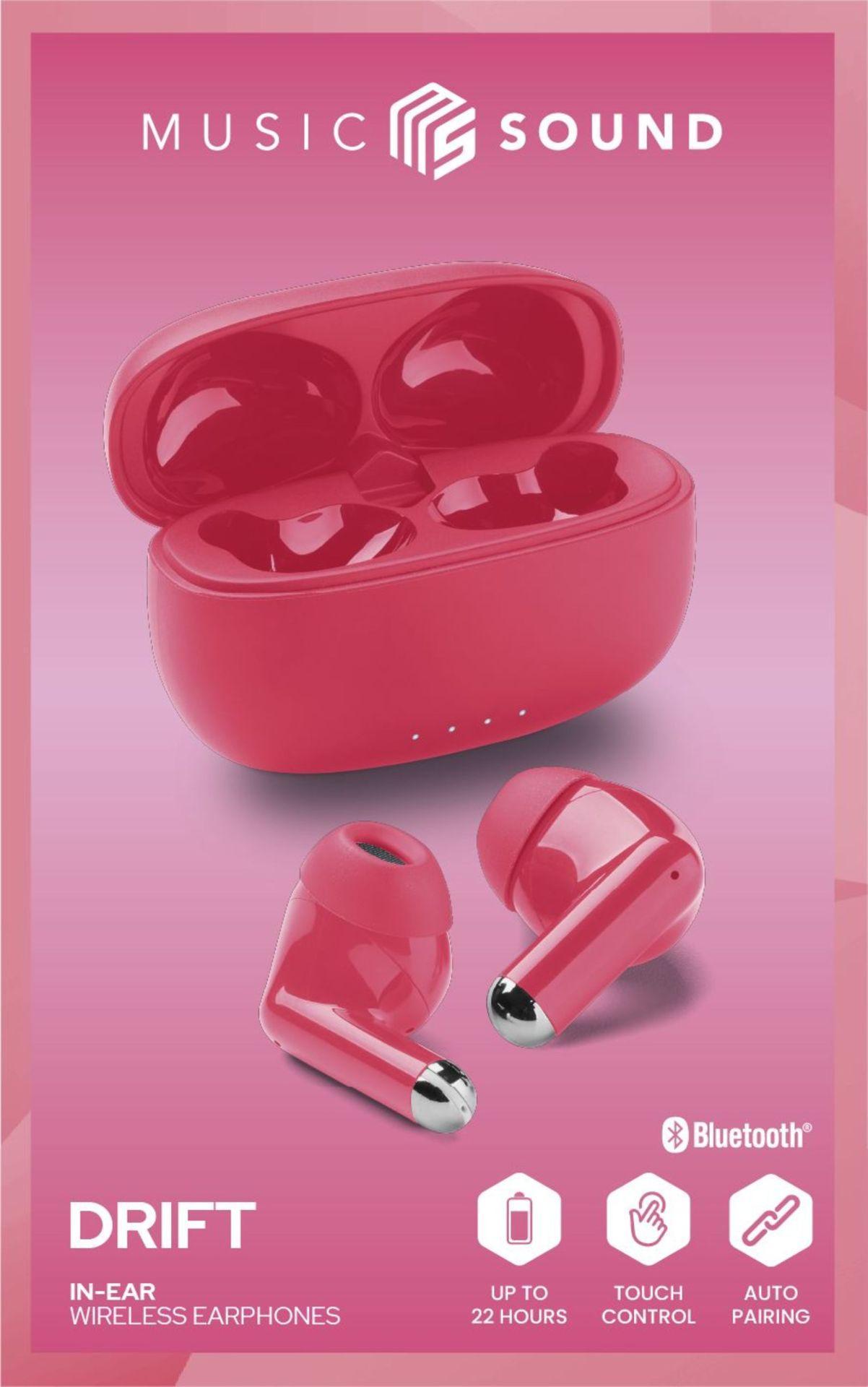 Music & Sound Bluetooth Earphones DRIFT Pink (61185) In-Ear Kopfhörer