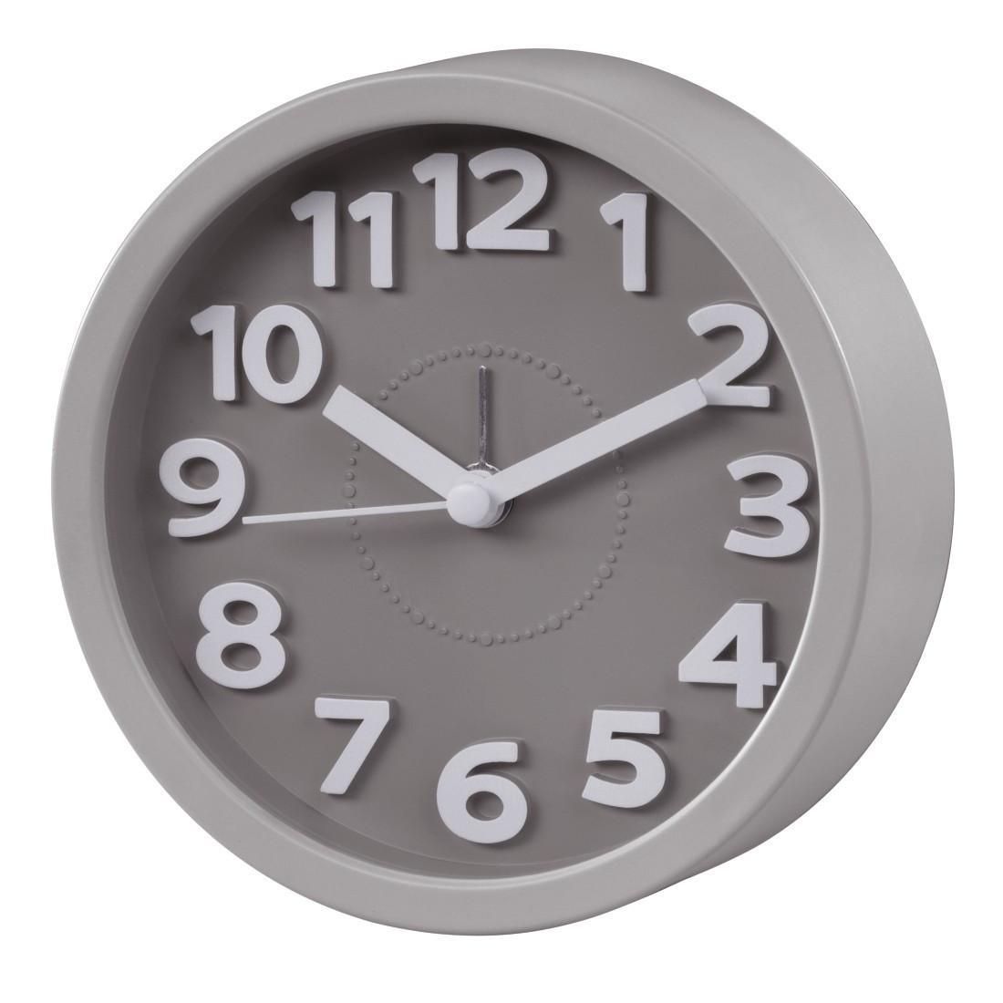 Wecker "Retro", rund, Taupe (00186324)