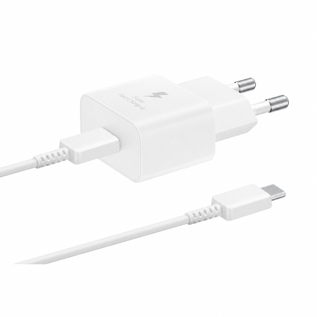 Schnellladeadapter mit Datenkabel 25 Watt EP-T2510X, weiß