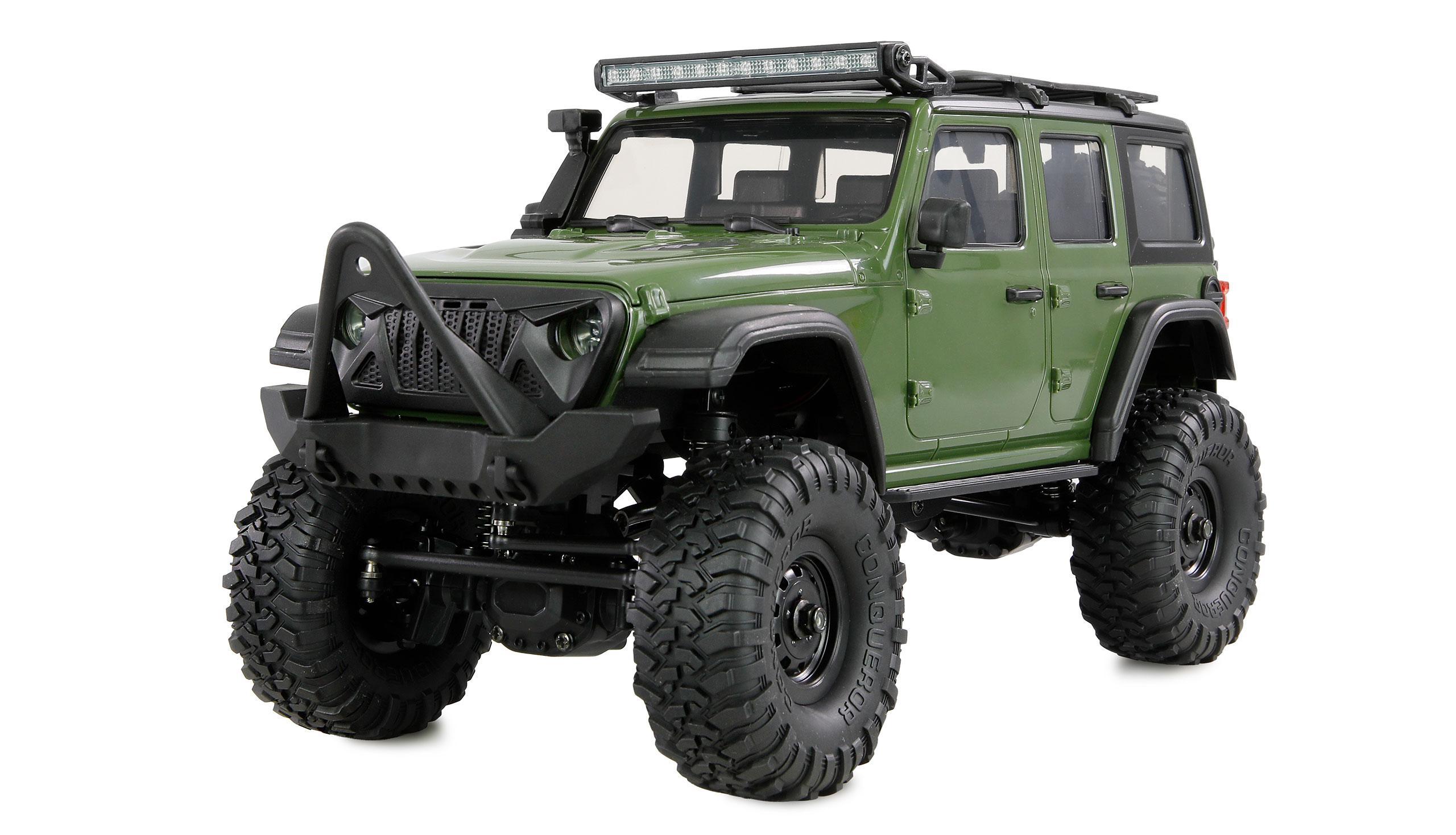 RC Crawler Mini-D90 AMXRock 4WD 1:16 RTR grün Ferngesteuertes Auto