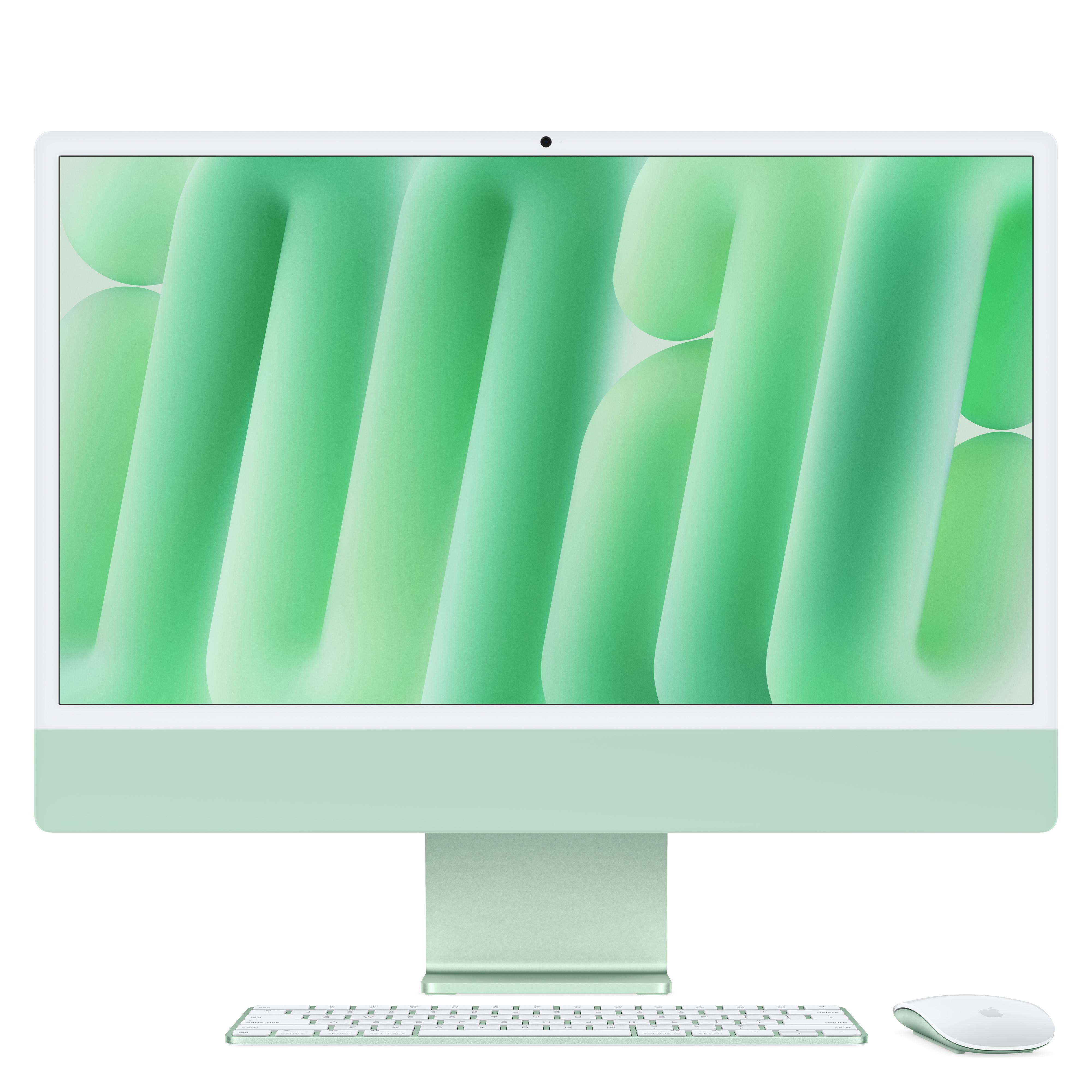 iMac Grün 24 Zoll, M4, 10-Core-CPU, 10-Core-GPU, 24GB, 512GB SSD