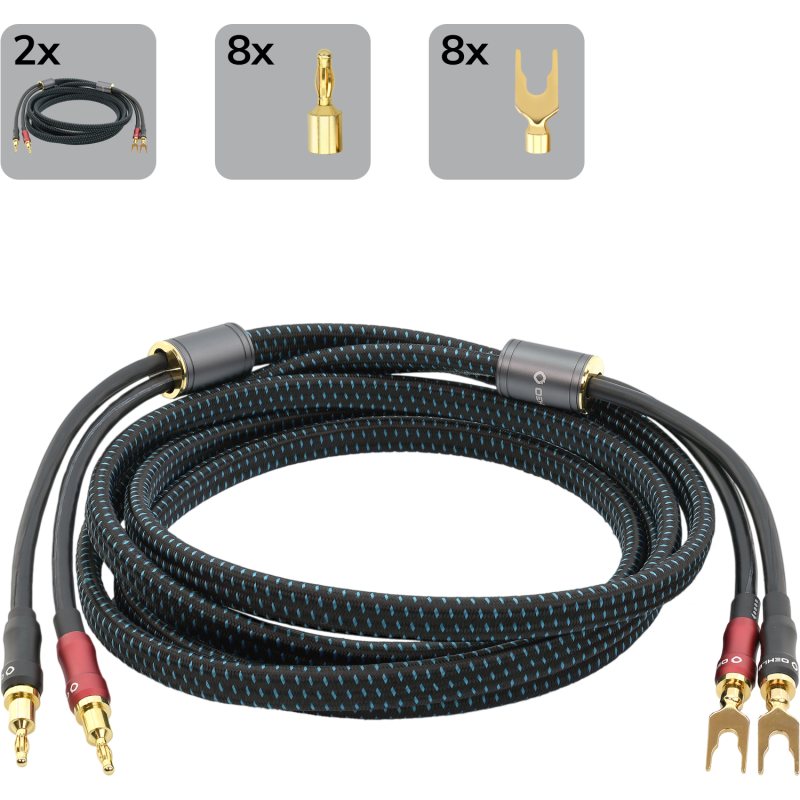 TRANSFORM DUAL-PLUG schwarz 3m