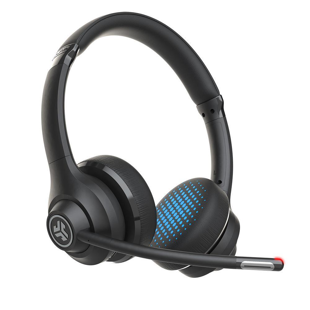 JLab GO Work Wireless Bluetooth On-Ear Headset 45 Stunden Spielzeit, Eingebautes Mikrofon