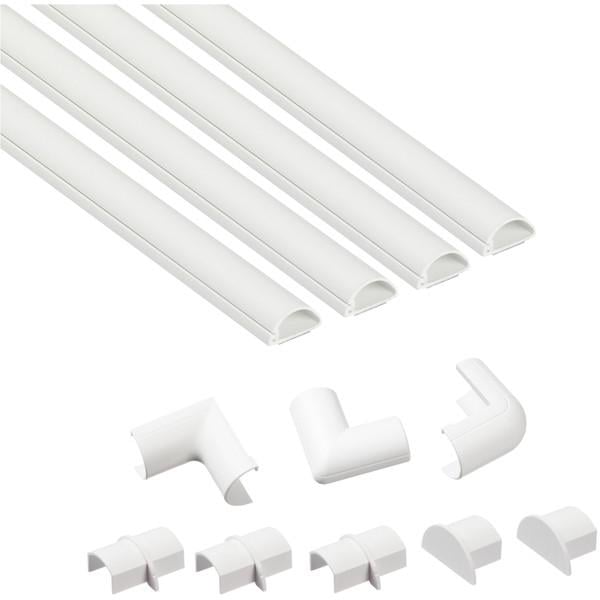 Kabelführung 20 x 10 mm, 4 x 1m, inkl. 8 Steckverbinder (61011)