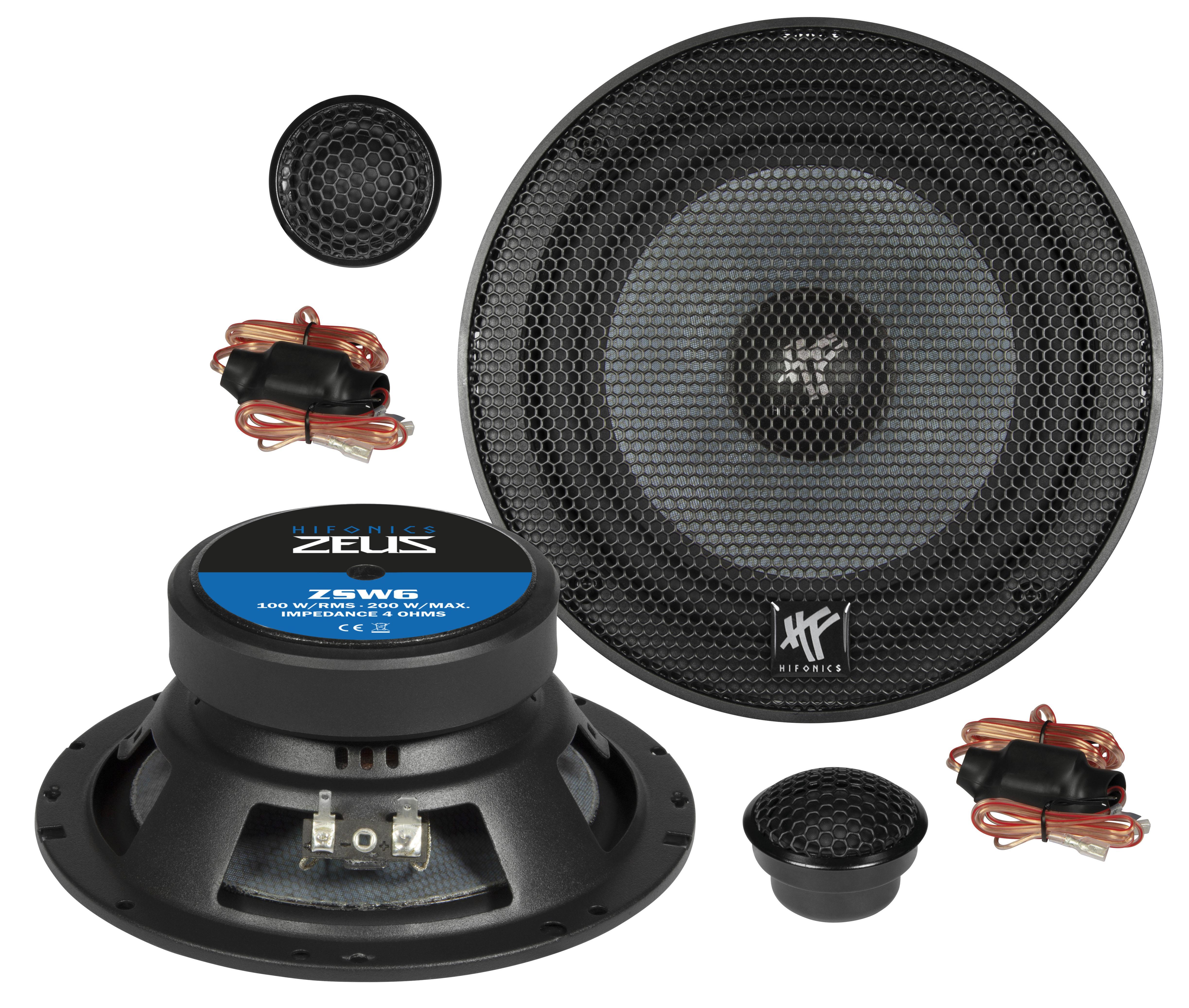 ZS6.2E Auto-Lautsprecher, 16,5 cm (6,5 Zoll) 2-Wege Komponenten-System, Schwarz