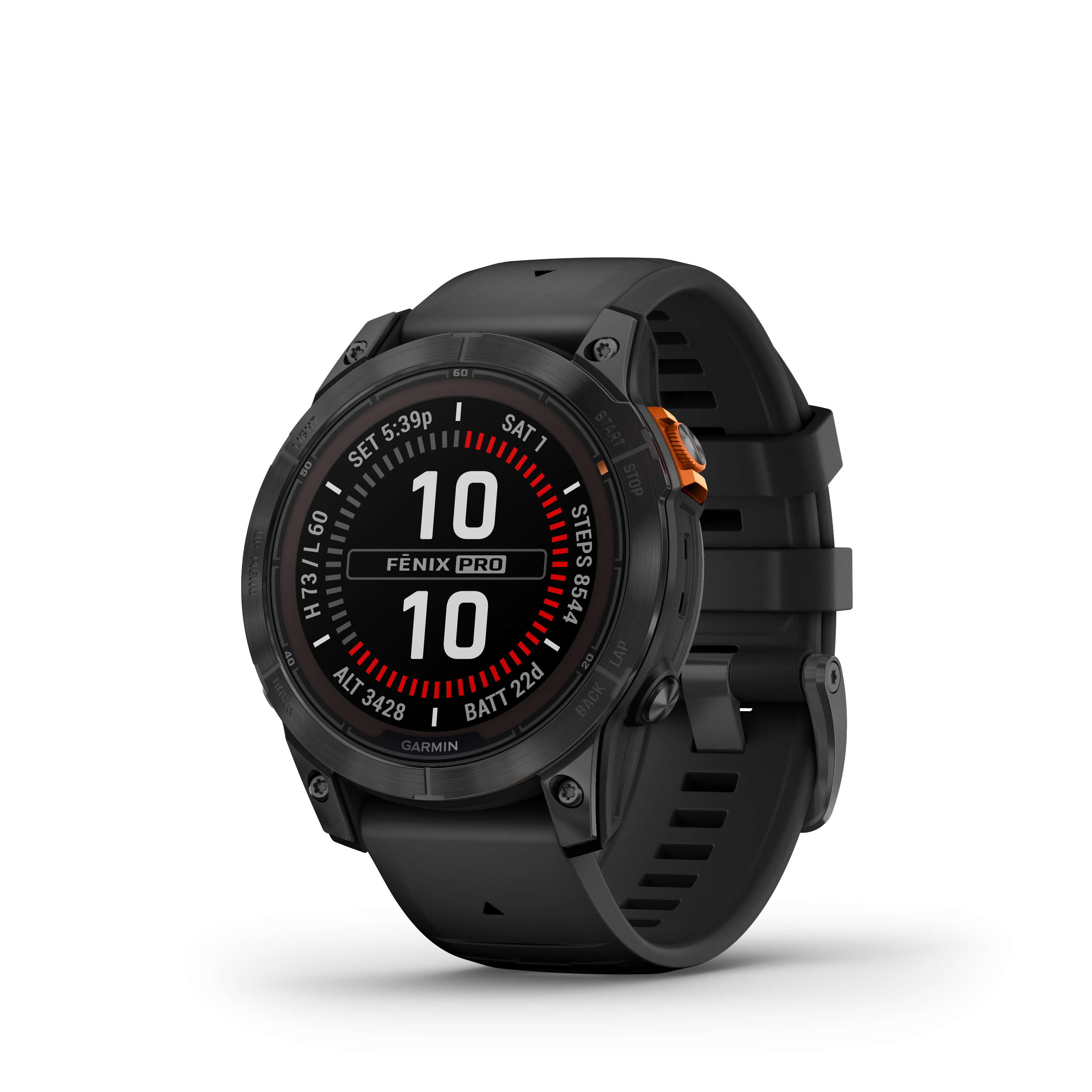 Fenix 7 Pro - Solar Edition, 47mm, Schwarz/Schiefergrau mit QuickFit-Silikon-Armband 22 mm