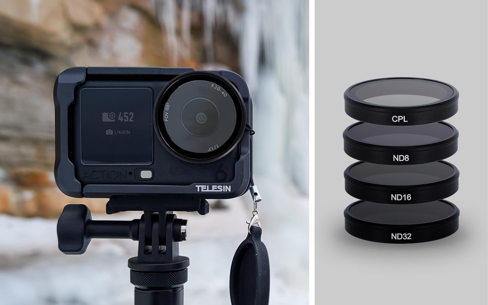 DJI Osmo Action 6 Filter-Set | CPL, ND8, ND16 und ND32