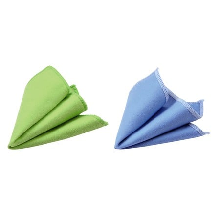 Universal-Mikrofaserreinigungstücher Doppelpack grün/blau (95872)