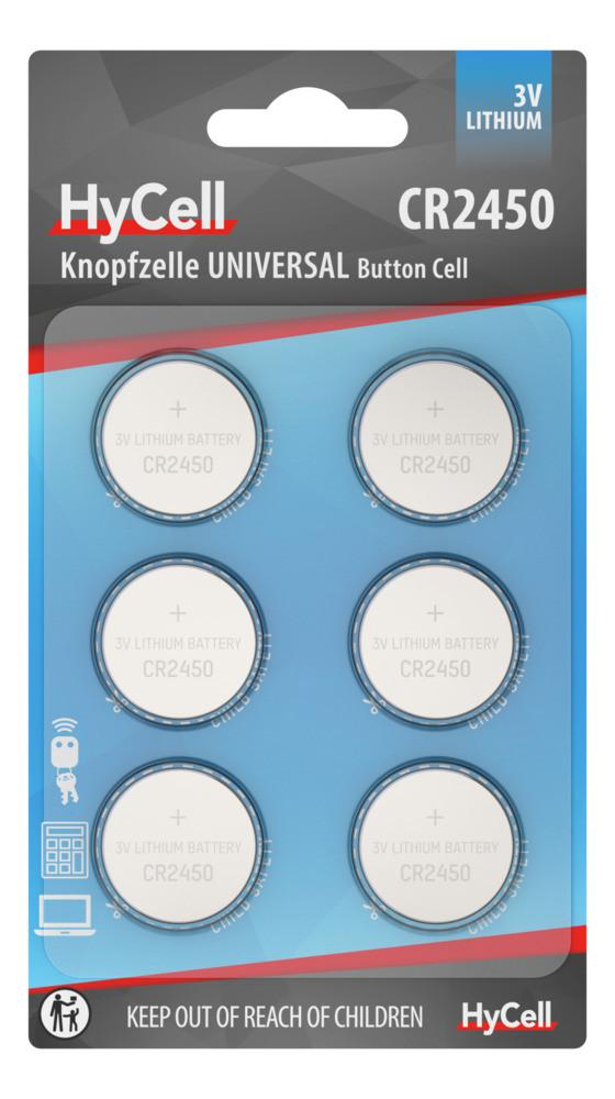 Lithium Knopfzellen CR2450 Batterie