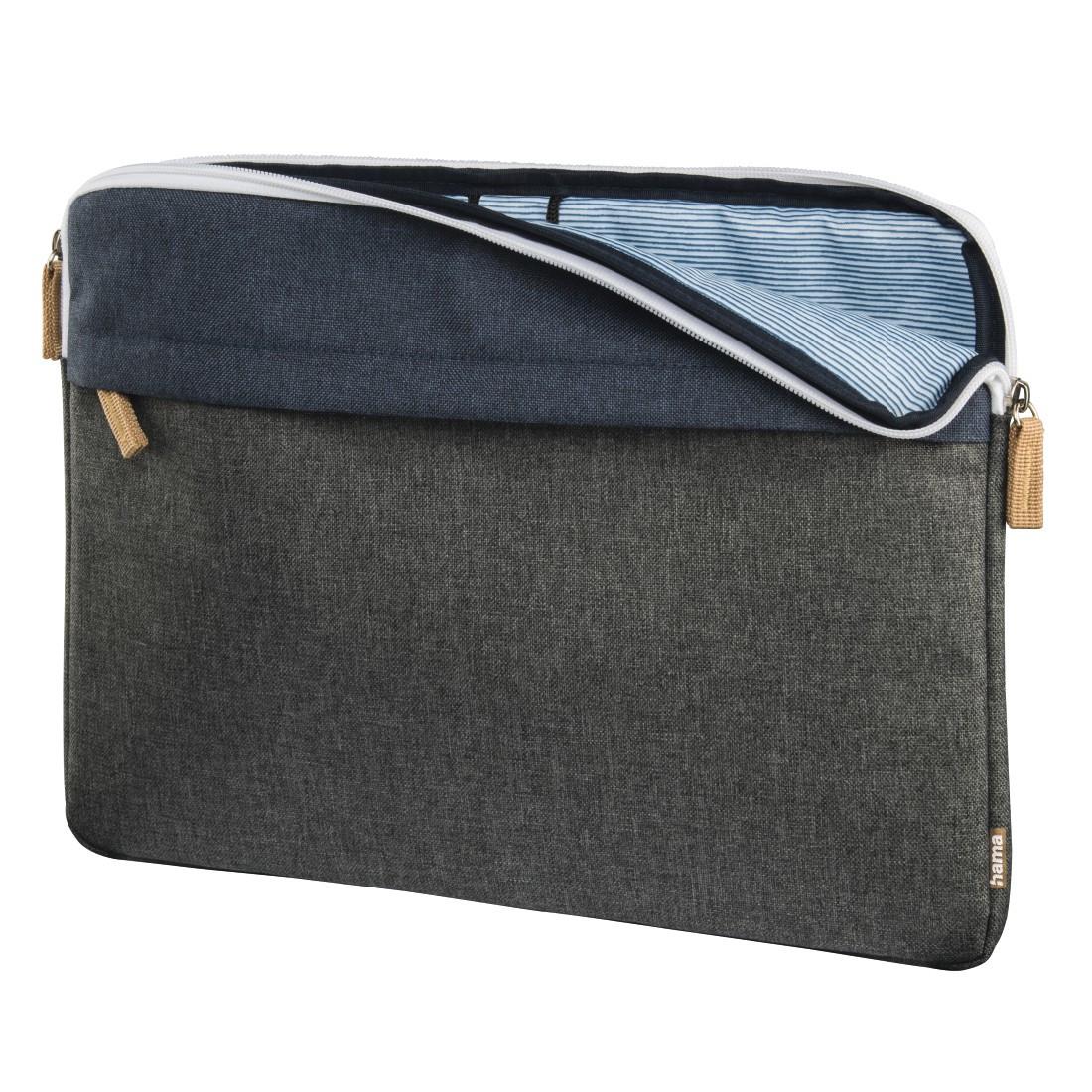 Laptop-Sleeve "Florenz", bis 34 cm (13,3"), Marineblau//Dunkelgrau (00217124)