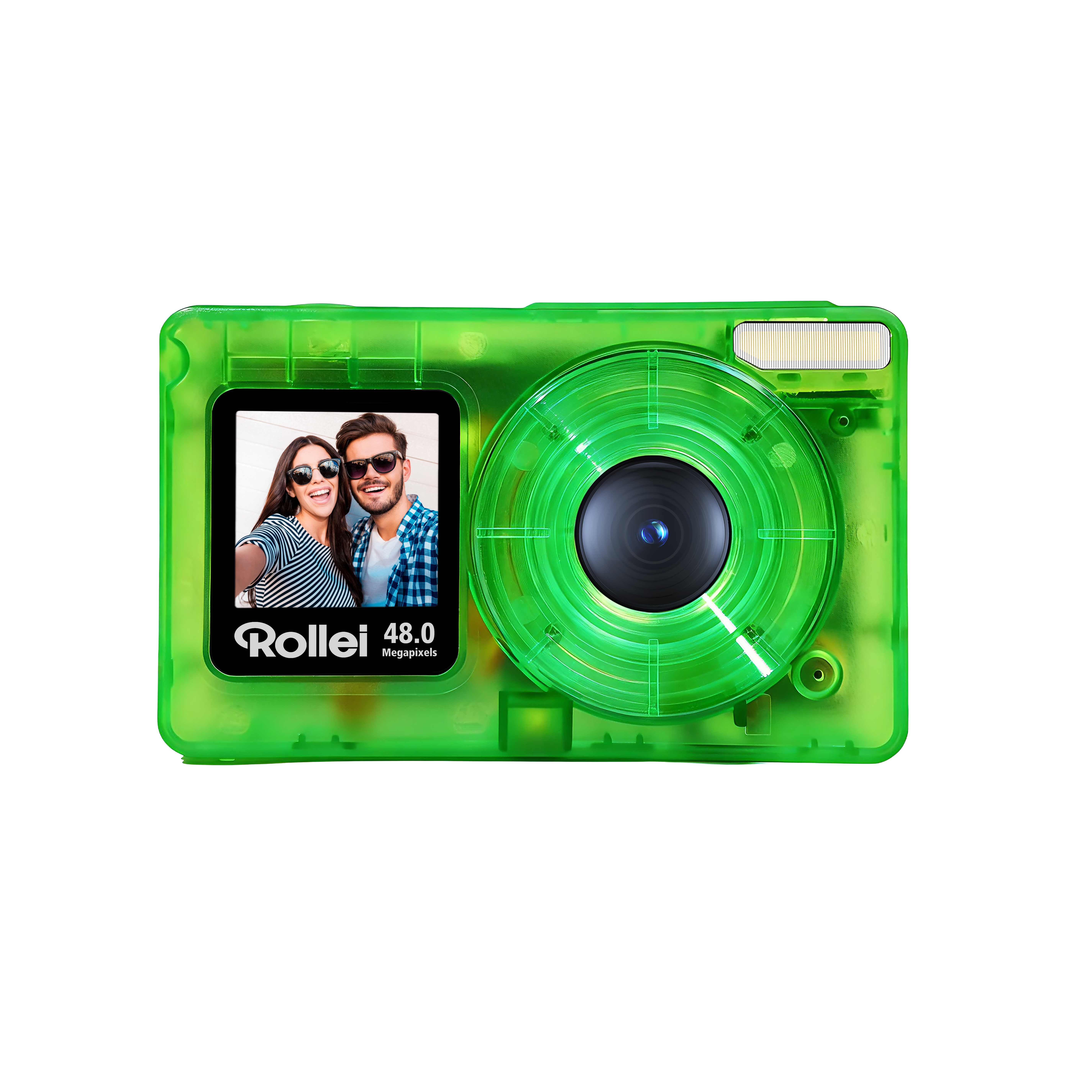 Compactline Pocket Transparent green Kompaktkamera