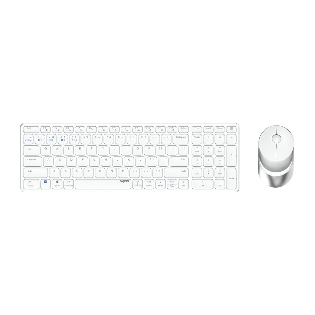 Kabelloses Multi-Mode-Deskset "9750M", Weiß, QWERTZ (00215375)