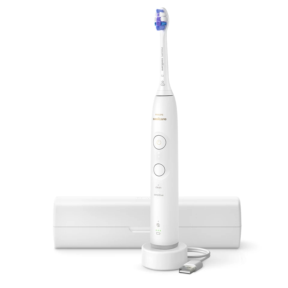 HX7400/06 Sonicare 6100 Weiß Schallzahnbürste