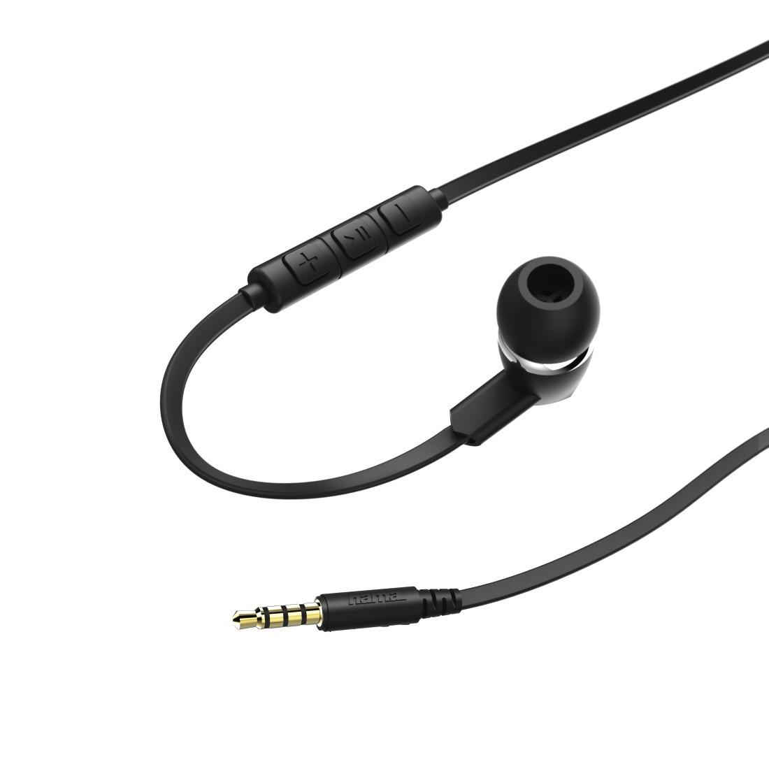 Kopfhörer "Joy", In-Ear, Mikrofon, Flachbandkabel, Schwarz (00184007)