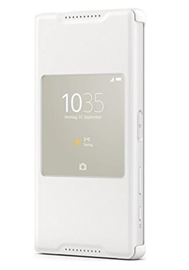 Smartphone-Cover SCR-44 für Xperia Z5 compact weiß Handyhülle