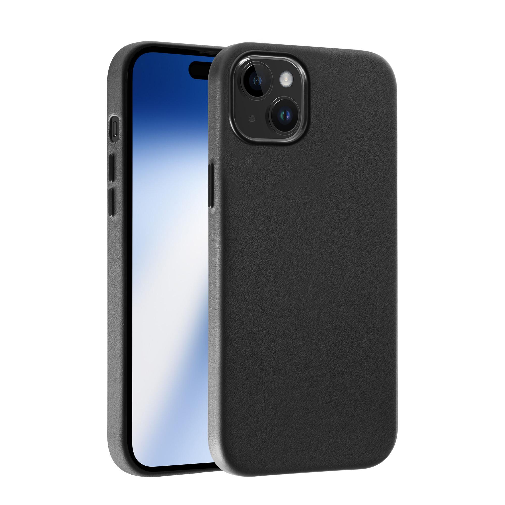 Mag Classic Cover, Magnetic Wireless Charging Support für iPhone 15, schwarz (63885) Handyhülle