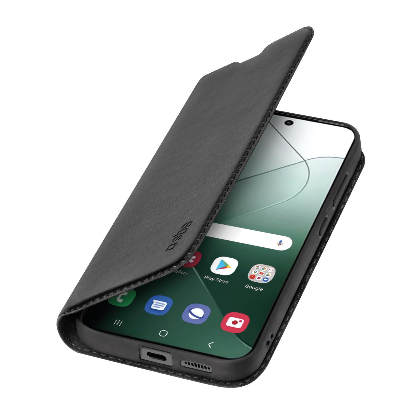 Bookcase Wallet Lite-Hülle für Xiaomi 14, Schwarz
