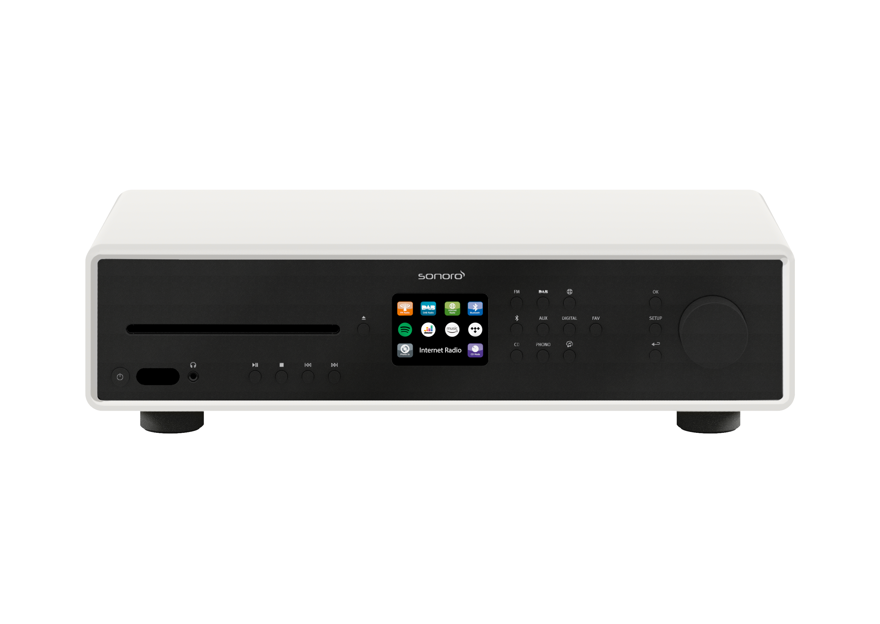 MAESTRO weiß (matt)-schwarz CD-Player