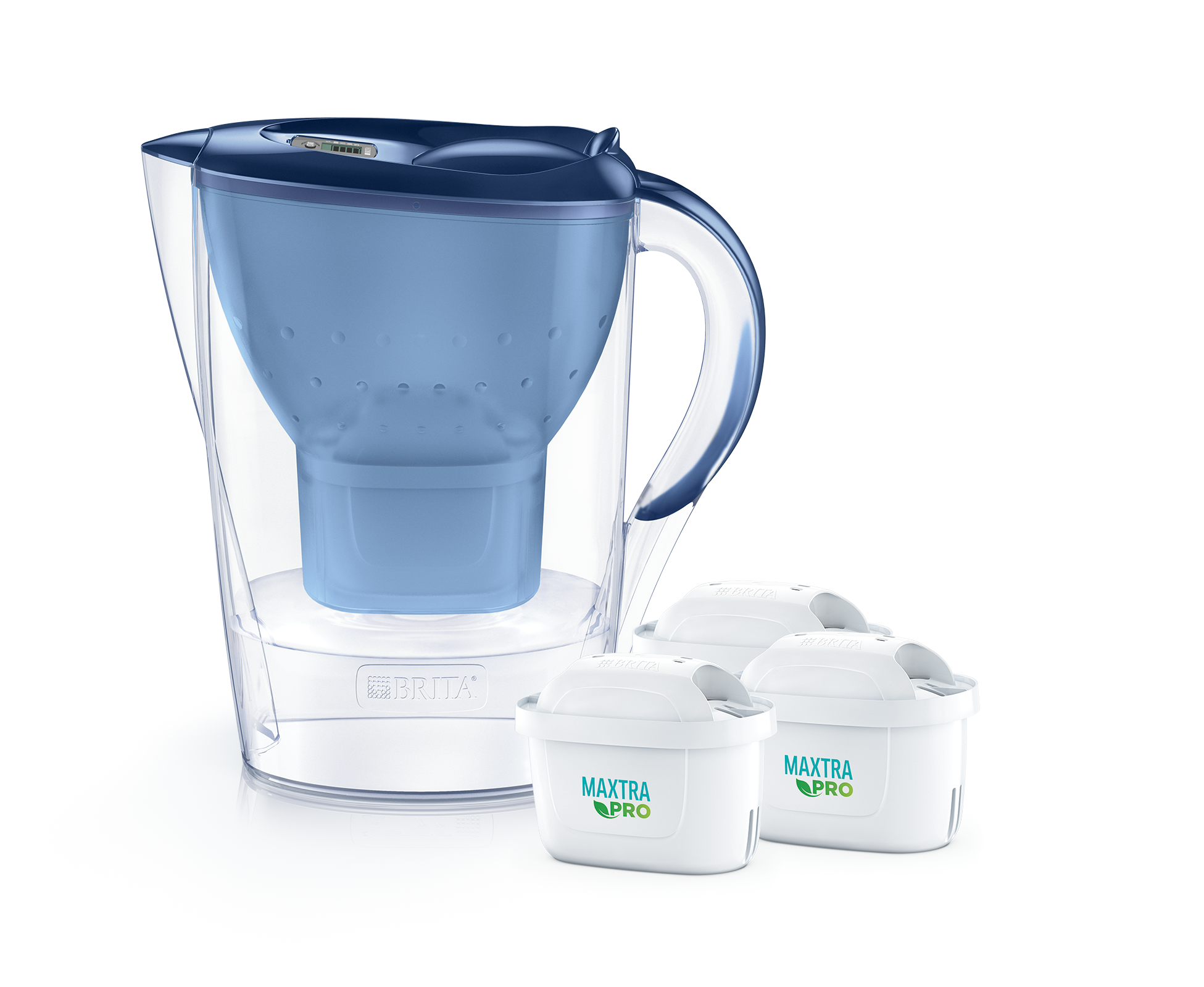 Marella blau (2,4l) inkl. 3 MAXTRA PRO All-in-1 Kartusche Wasserfilter