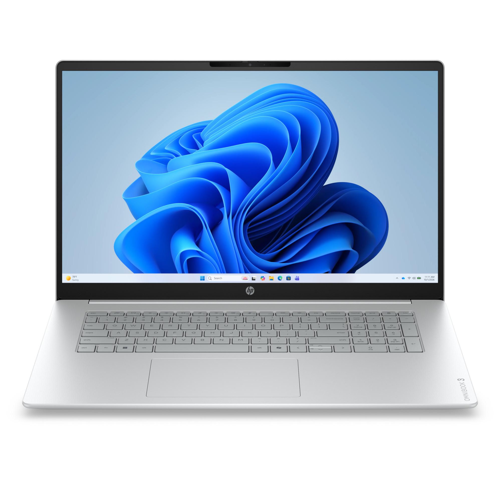 OmniBook 3 17-dk0551ng, Silber, 17,3 Zoll, Full-HD, Intel Core 5 120U, 16 GB, 1 TB