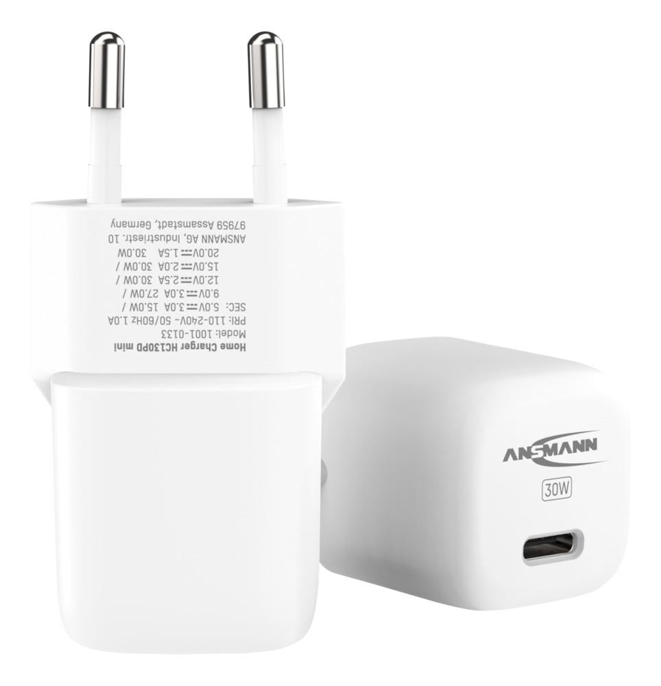 Home Charger HC130PD mini Ladegerät (USB-C), 3 A, 30 W, Weiß