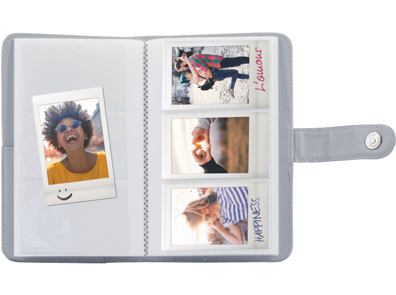 Instax mini 9 striped , Smoky weiß Fotoalbum