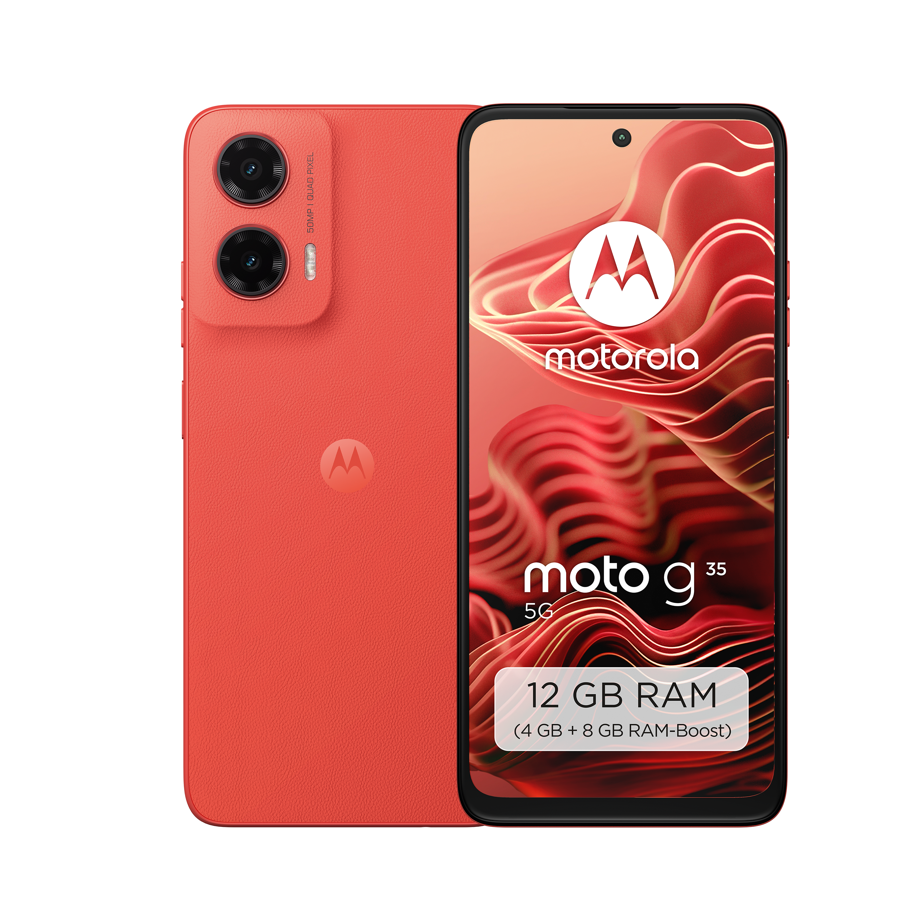 moto G35 5G 4GB + 128GB Guava Red Smartphone