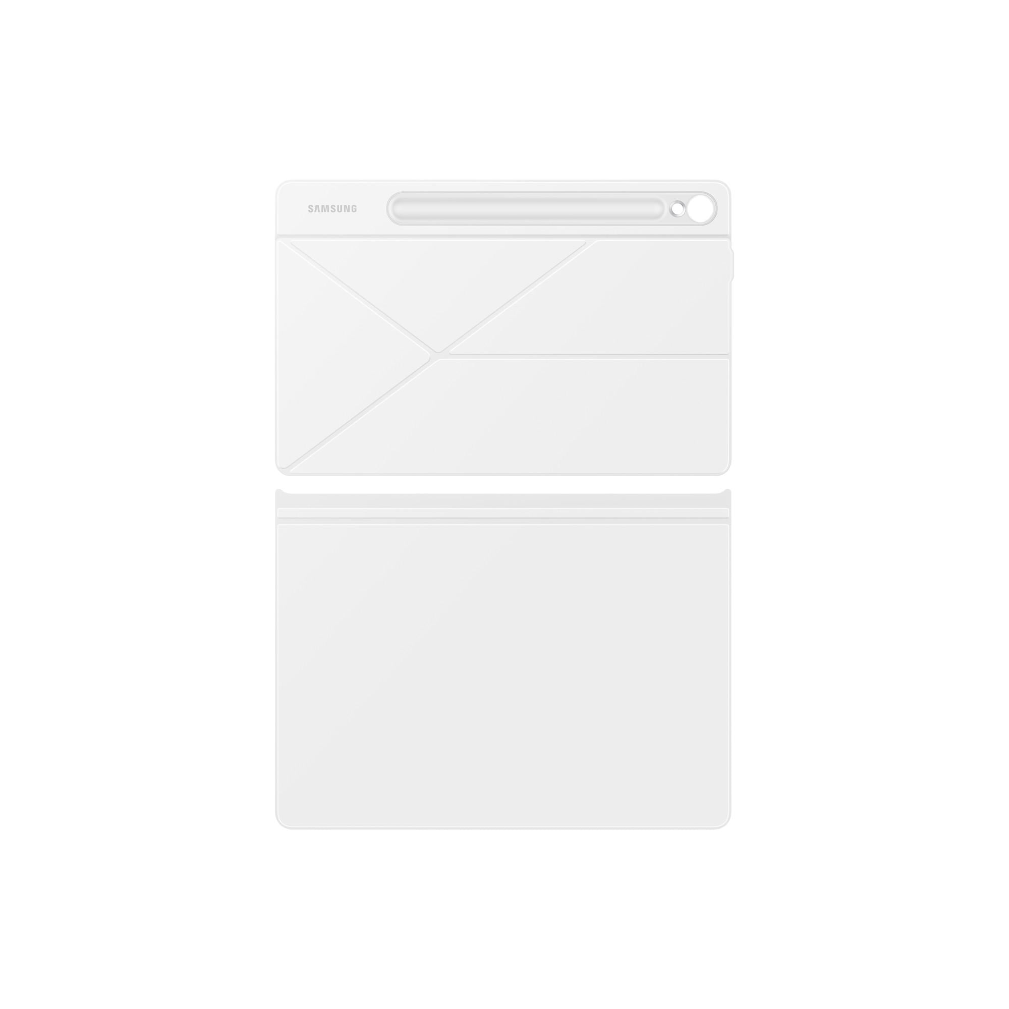 Smart Book Cover für das Galaxy Tab S9, S9 FE, S10 FE, S10 Lite, Weiß