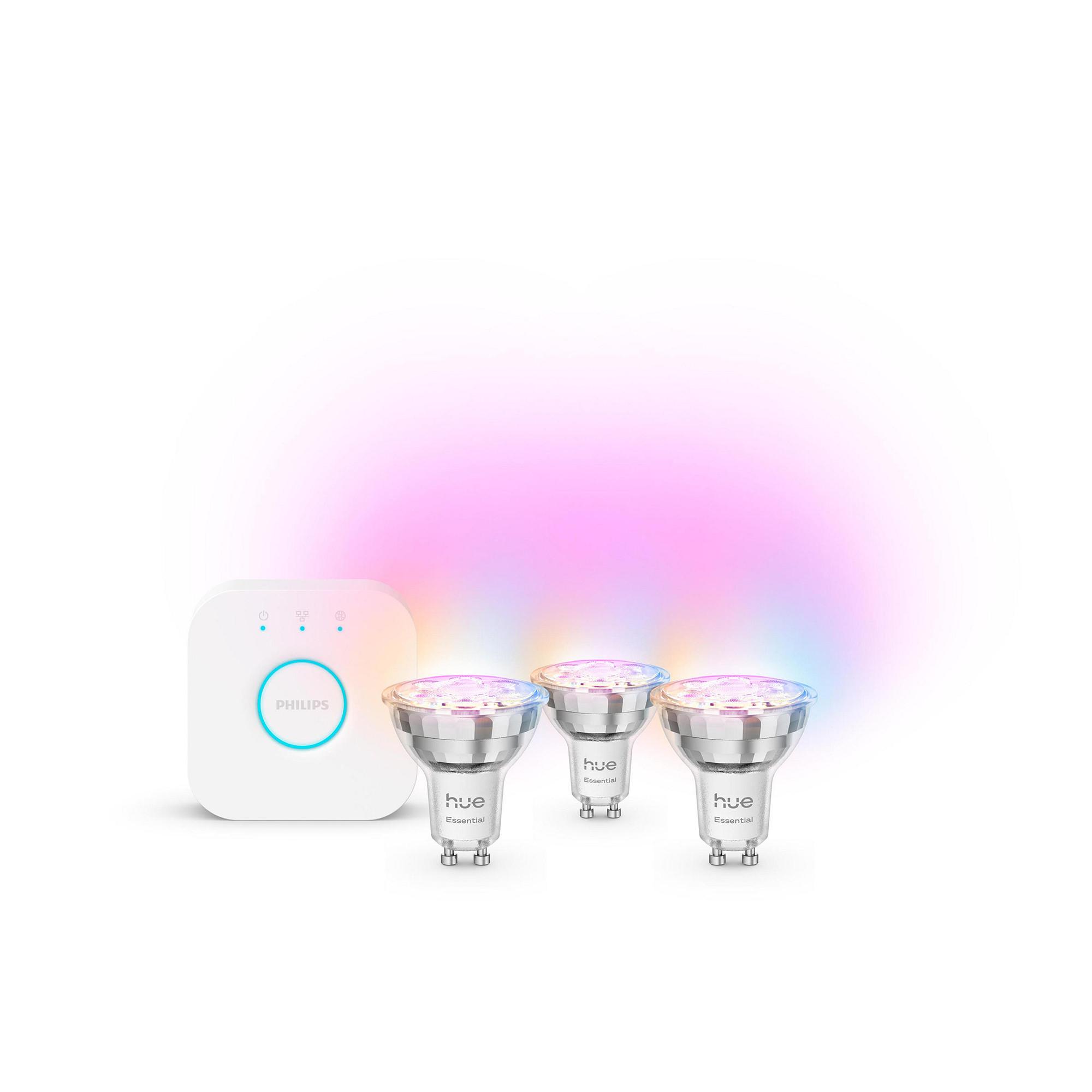 Starter Set "Essential White & Color Ambiance"LED-Lam.GU10, 3er-Pa+Bridge (00232140)