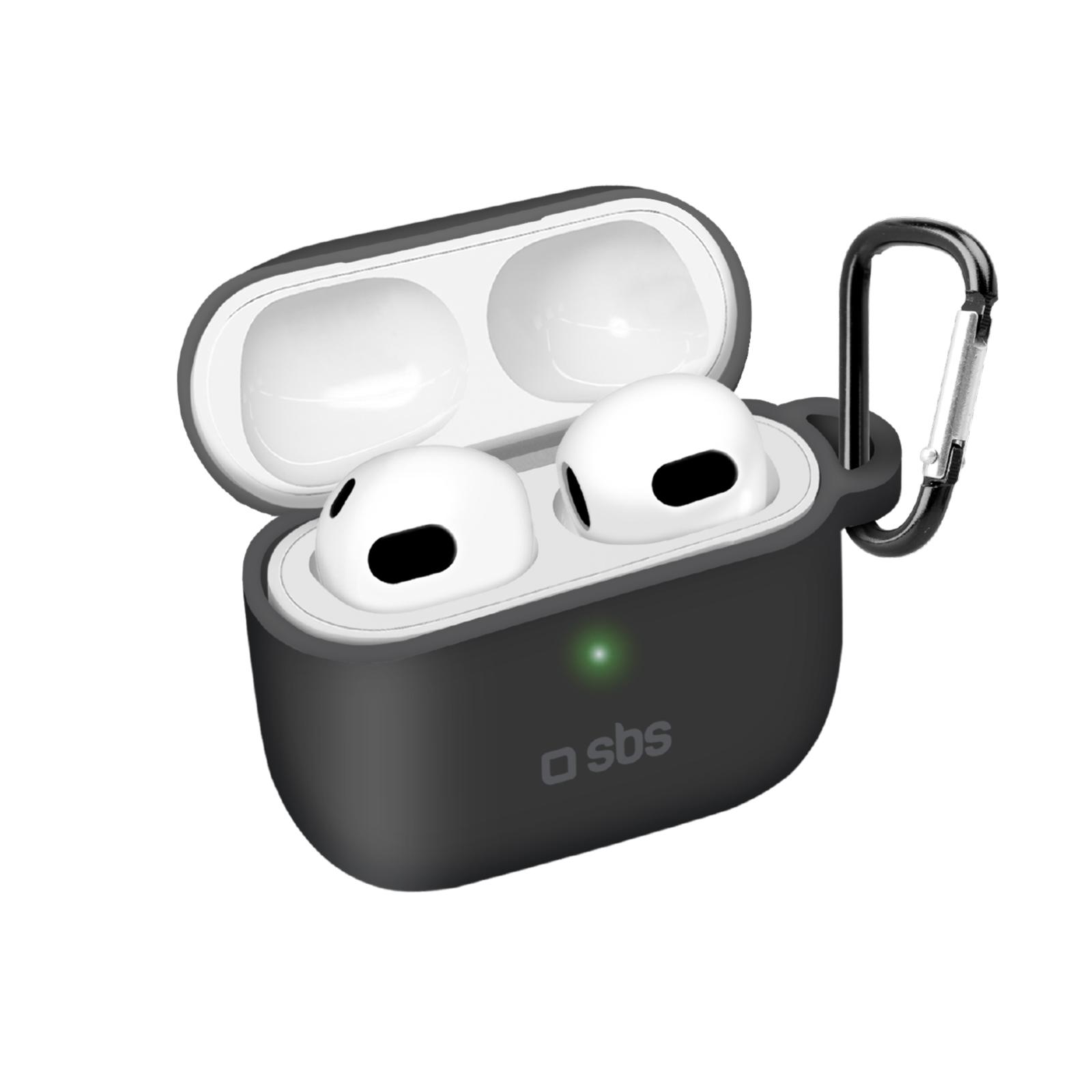 Silikon-Etui für Apple AirPods 3, Schwarz
