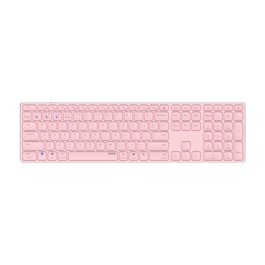 Kabellose Multi-Mode-Tastatur "E9800M", Pink, QWERTZ (00220284)