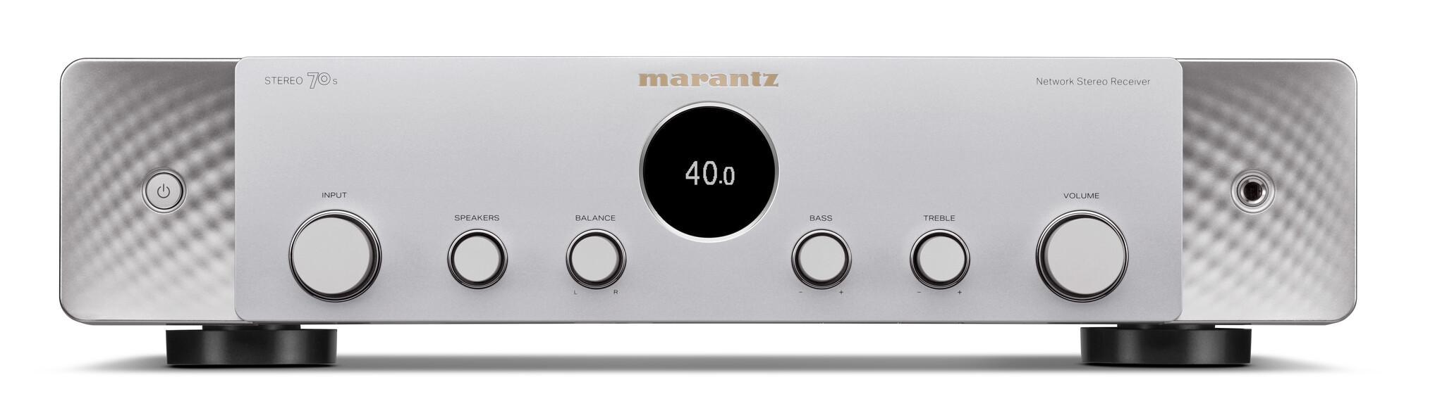 HiFi-Receiver Stereo 70s silber-gold