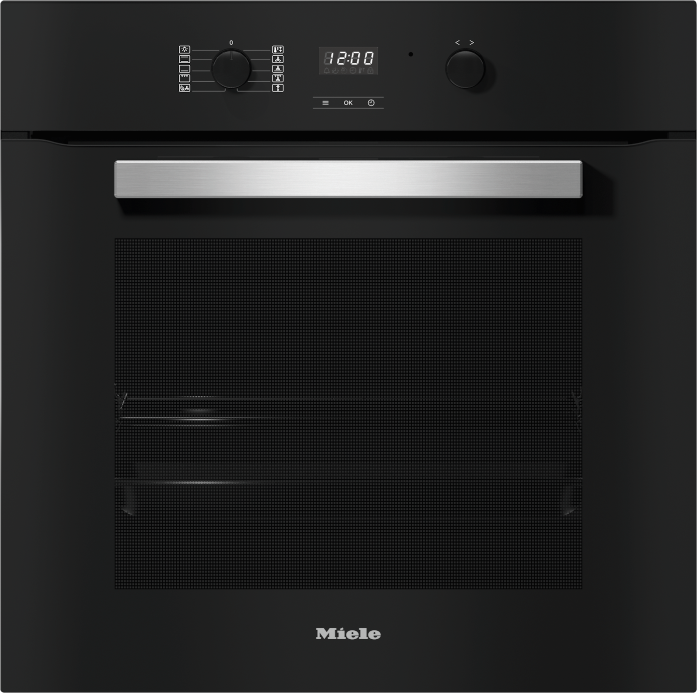 H 2455 B ACTIVE Obsidianschwarz Einbaubackofen