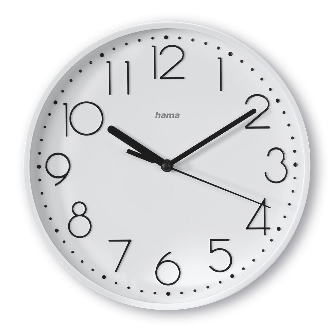 Wanduhr "Salina", Ø 22 cm, ohne Ticken, Weiß (00185867)