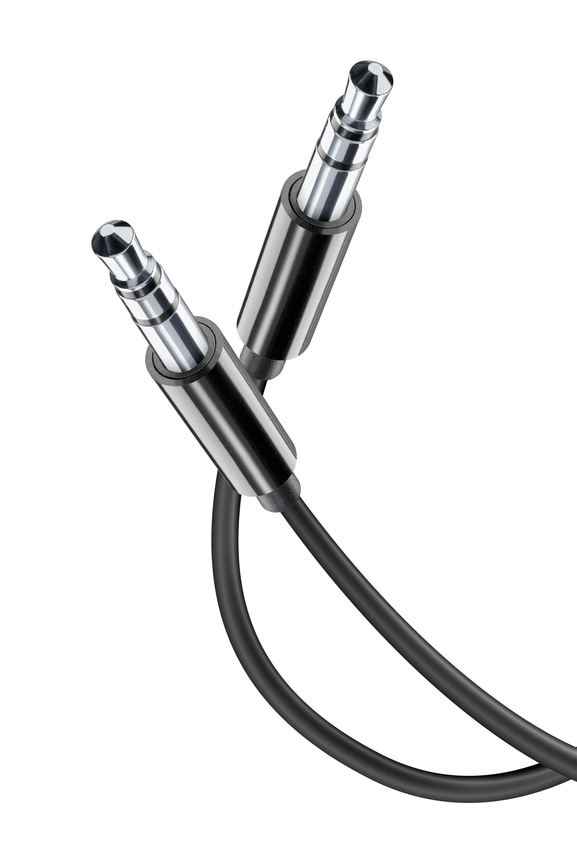 Audio Adapter Stecker 3,5mm zu 3,5mm Klinkenanschluss Black (60744)