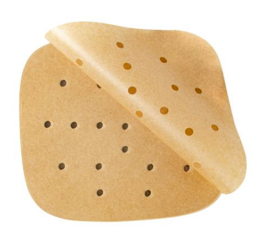 Backpapier perforiert für Heißluftfritteusen 16x16 cm