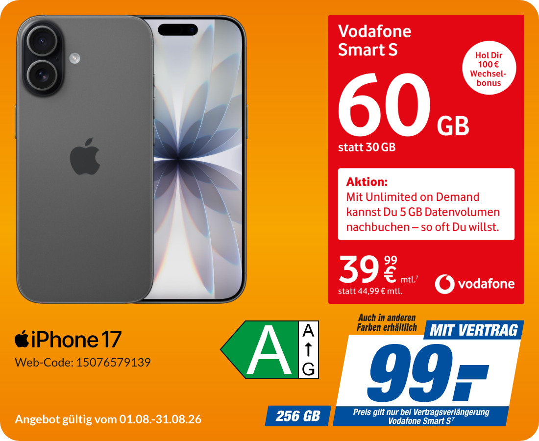 iPhone 17 mit Smart S für 99€!