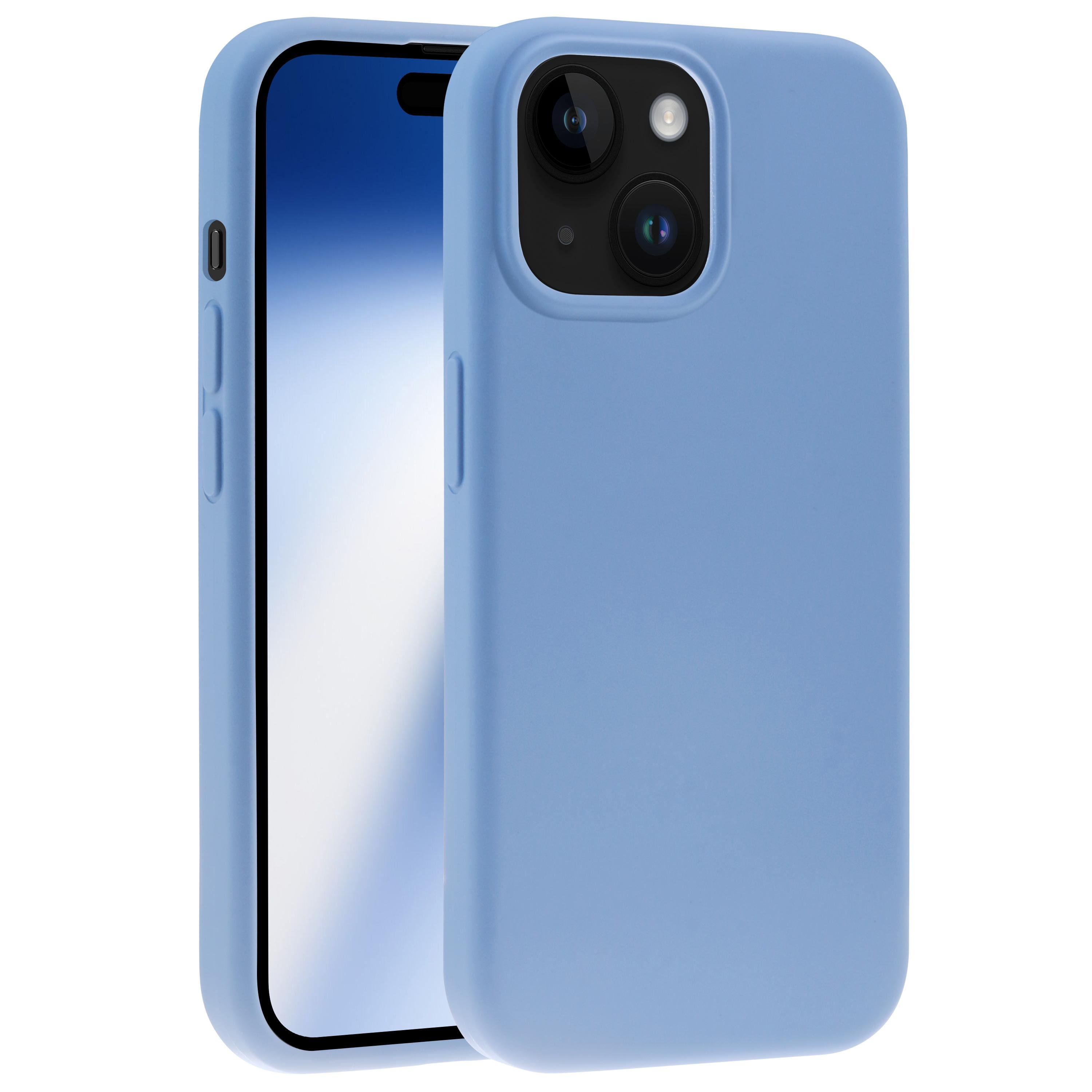 Mag Hype Cover für iPhone 15, Magnetic Wireless Charging Support, sky blue (63888) Handyhülle
