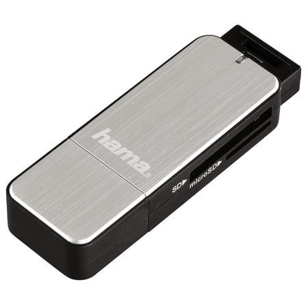USB-3.0-Kartenleser, SD/microSD, Silber (00123900)