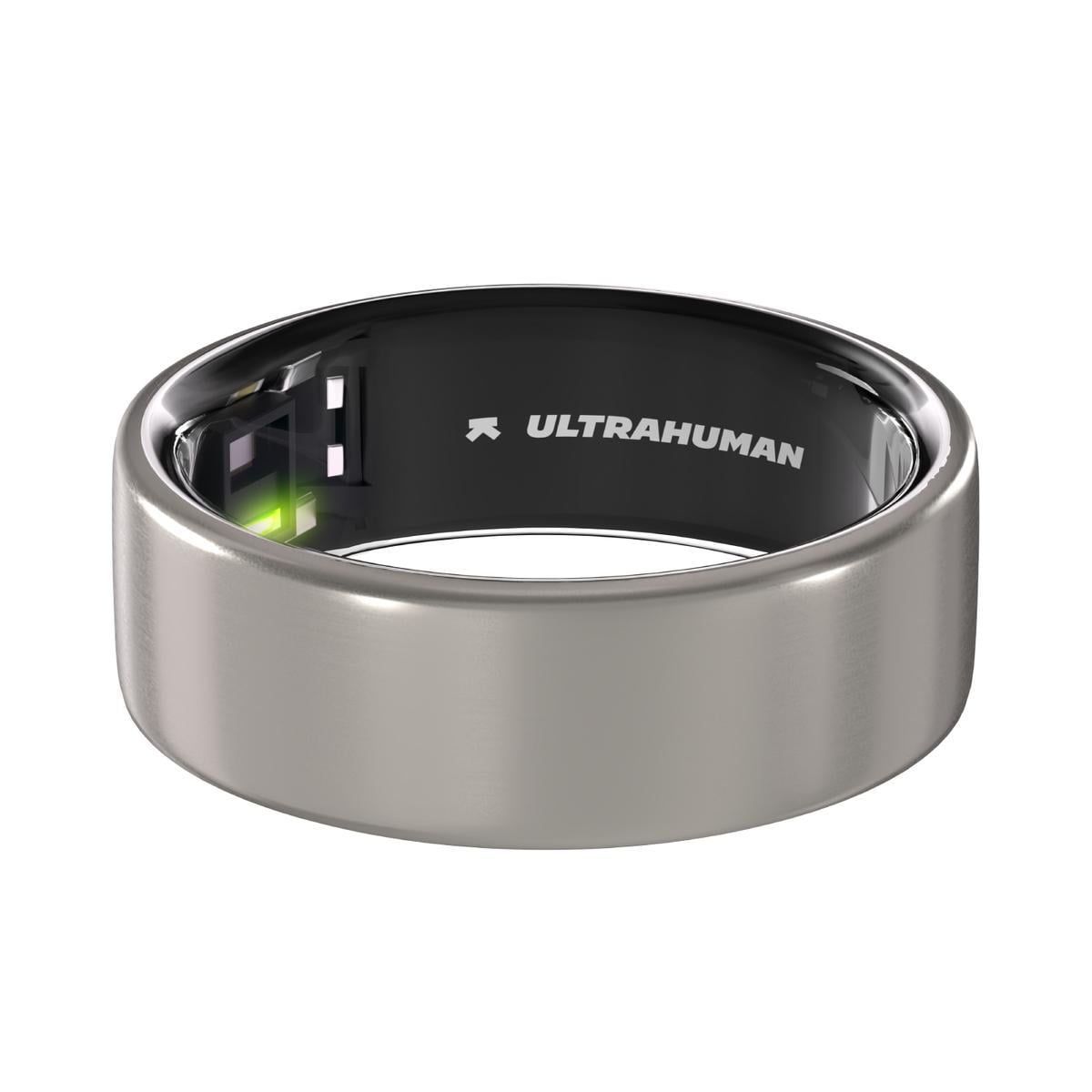 AIR Smart Ring, Raw Titanium - Größe 8
