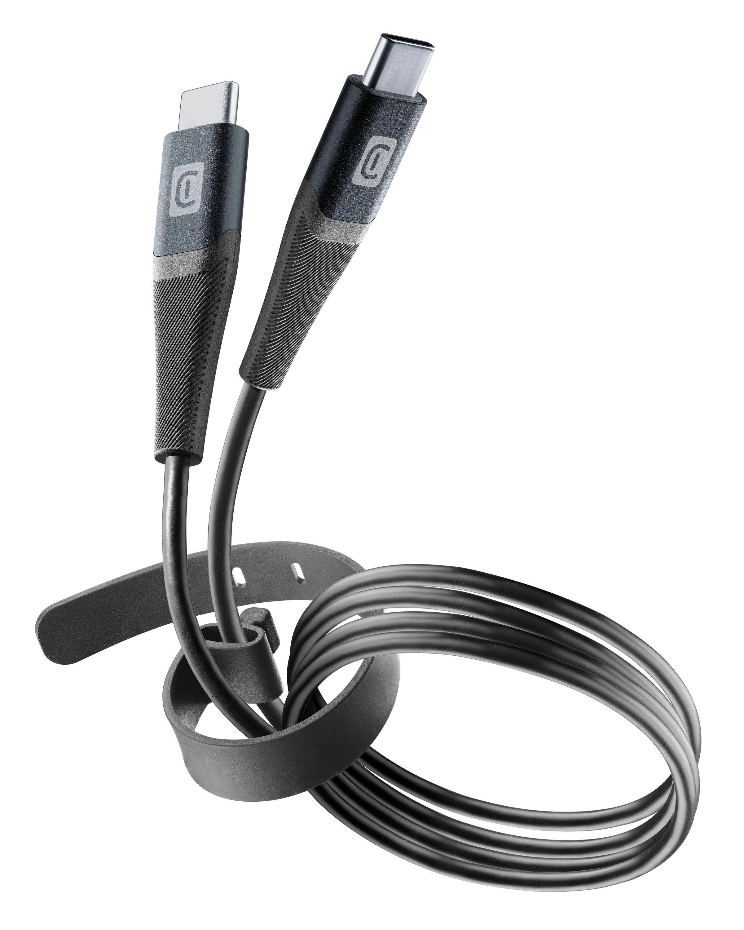 Pro+ Data Cable Belt 1,2m USB Typ-C/Typ-C Black (60177)