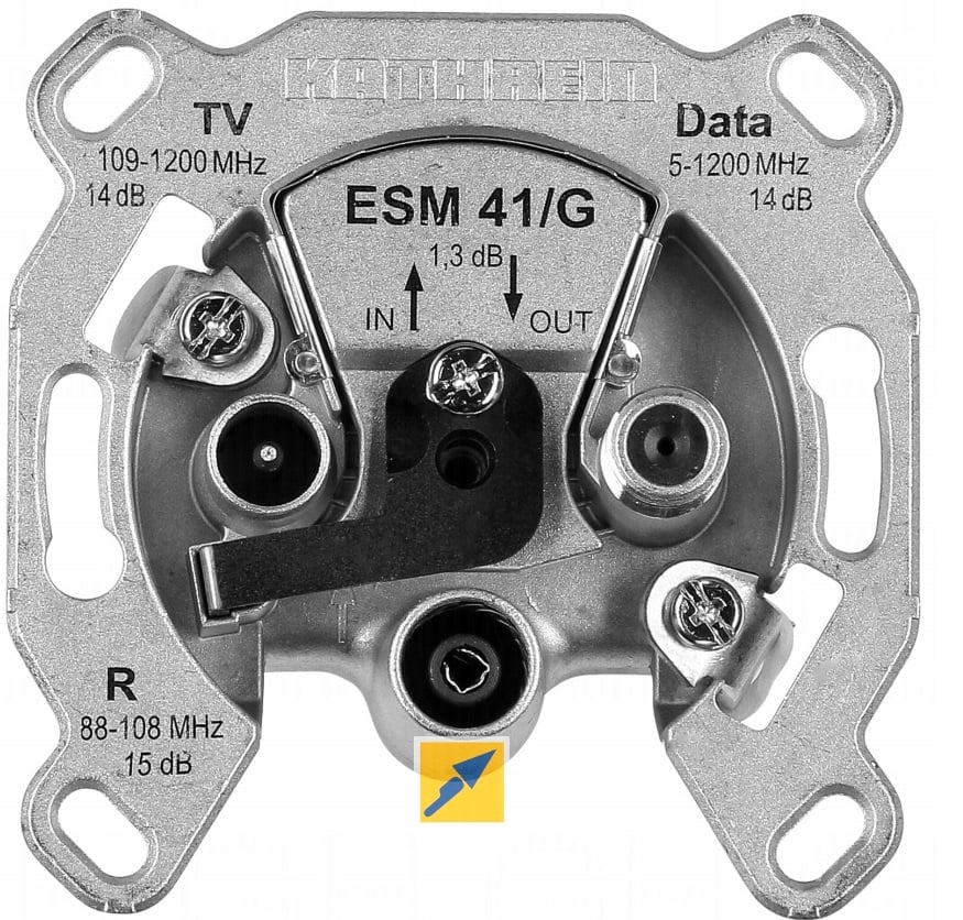 ESM 41/G Modem-Durchschleifdose