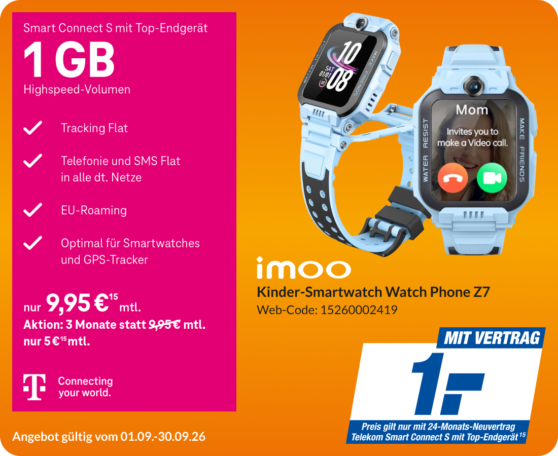 IMOO Z7 mit Magenta Smart Connect S für 1€!