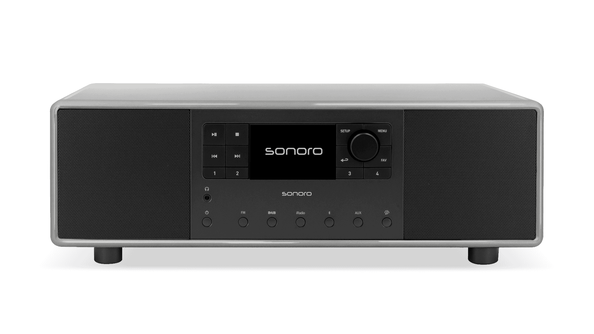 DAB+ Radio PRIMUS chalk grey hochglänzend