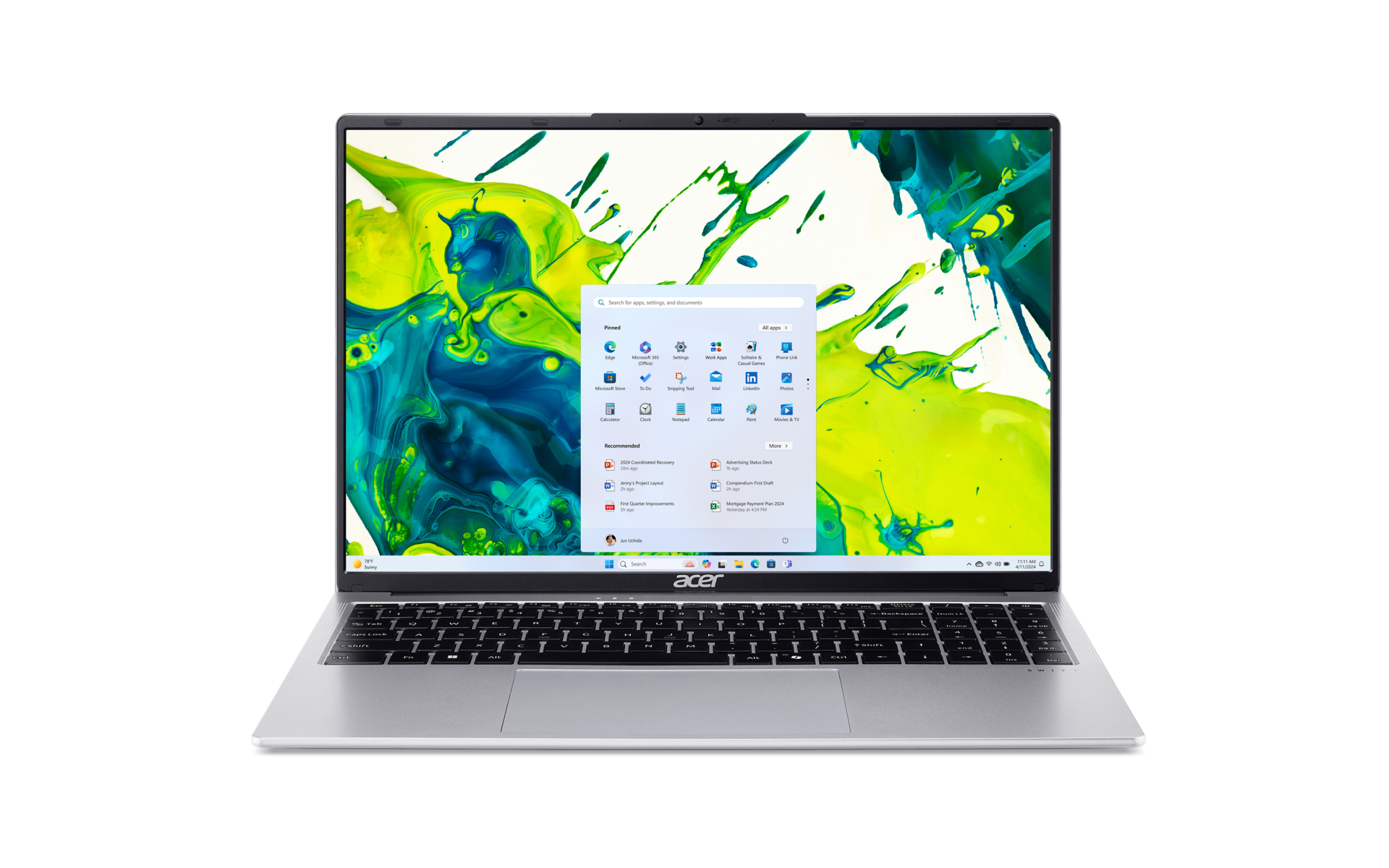 Swift Lite 16 (SFL16-31P-37FU), Light Silver, 16 Zoll, WUXGA, Intel Core 3 N355, 8 GB, 512 GB SSD