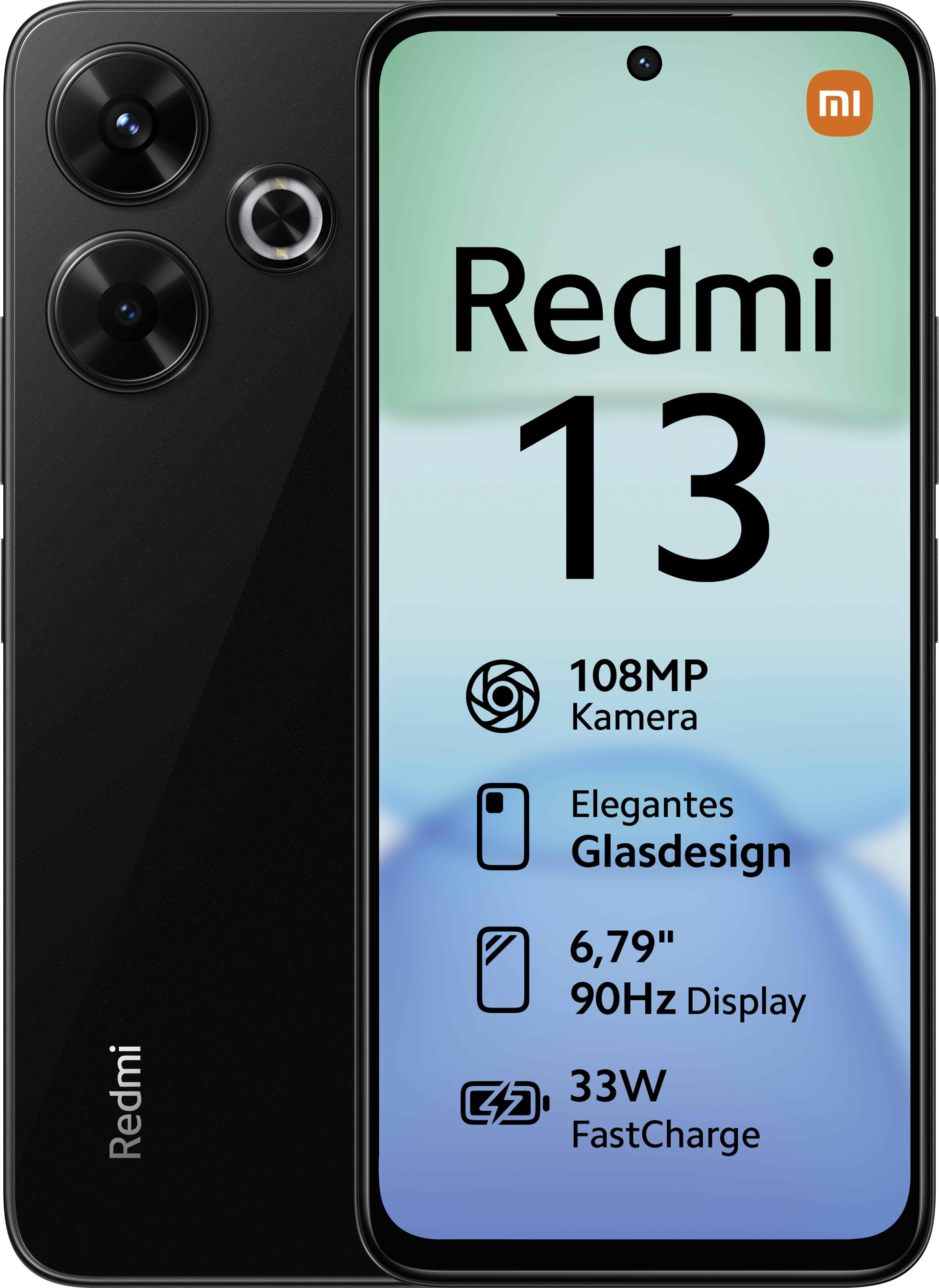 Redmi 13 6GB + 128GB, Schwarz Smartphone