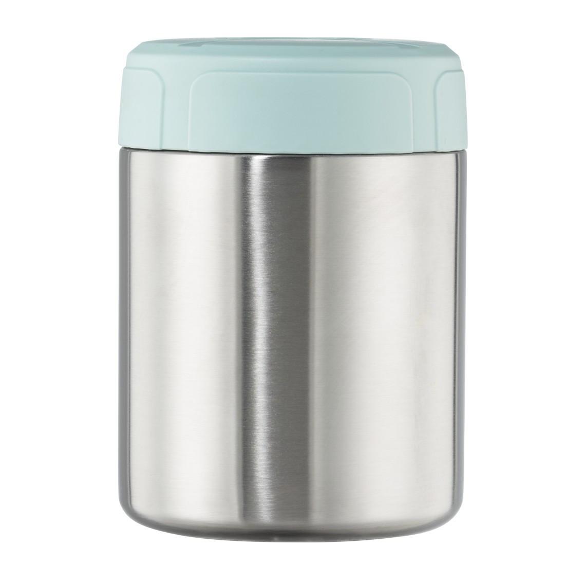 Thermobecher aus Edelstahl, 500 ml, Suppenbecher auslaufsicher, Pastellblau (00181588)